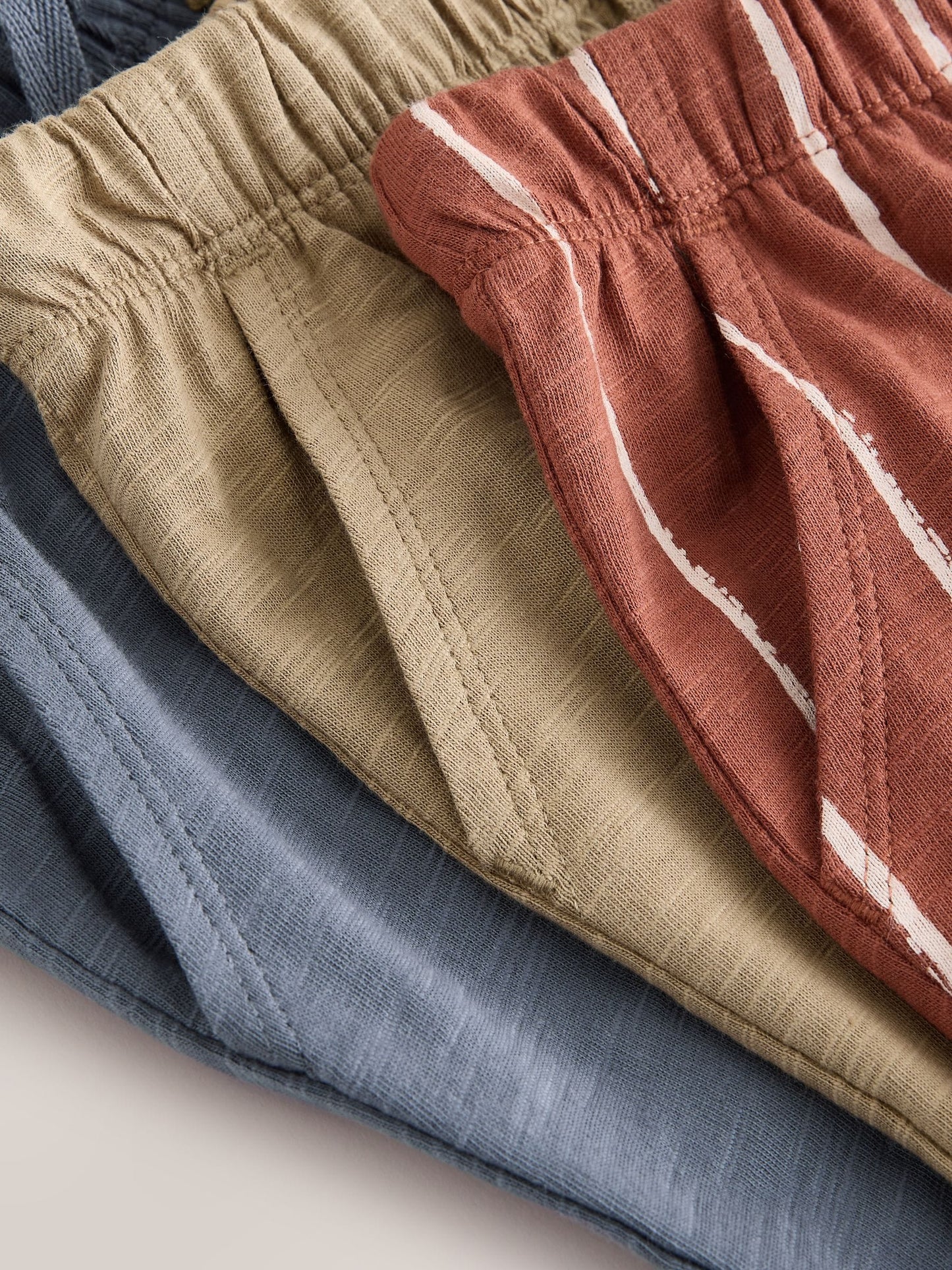 Rust Stripe Tan Brown And Grey Stripe Joggers 3 Pack (3mths-7yrs) image 7