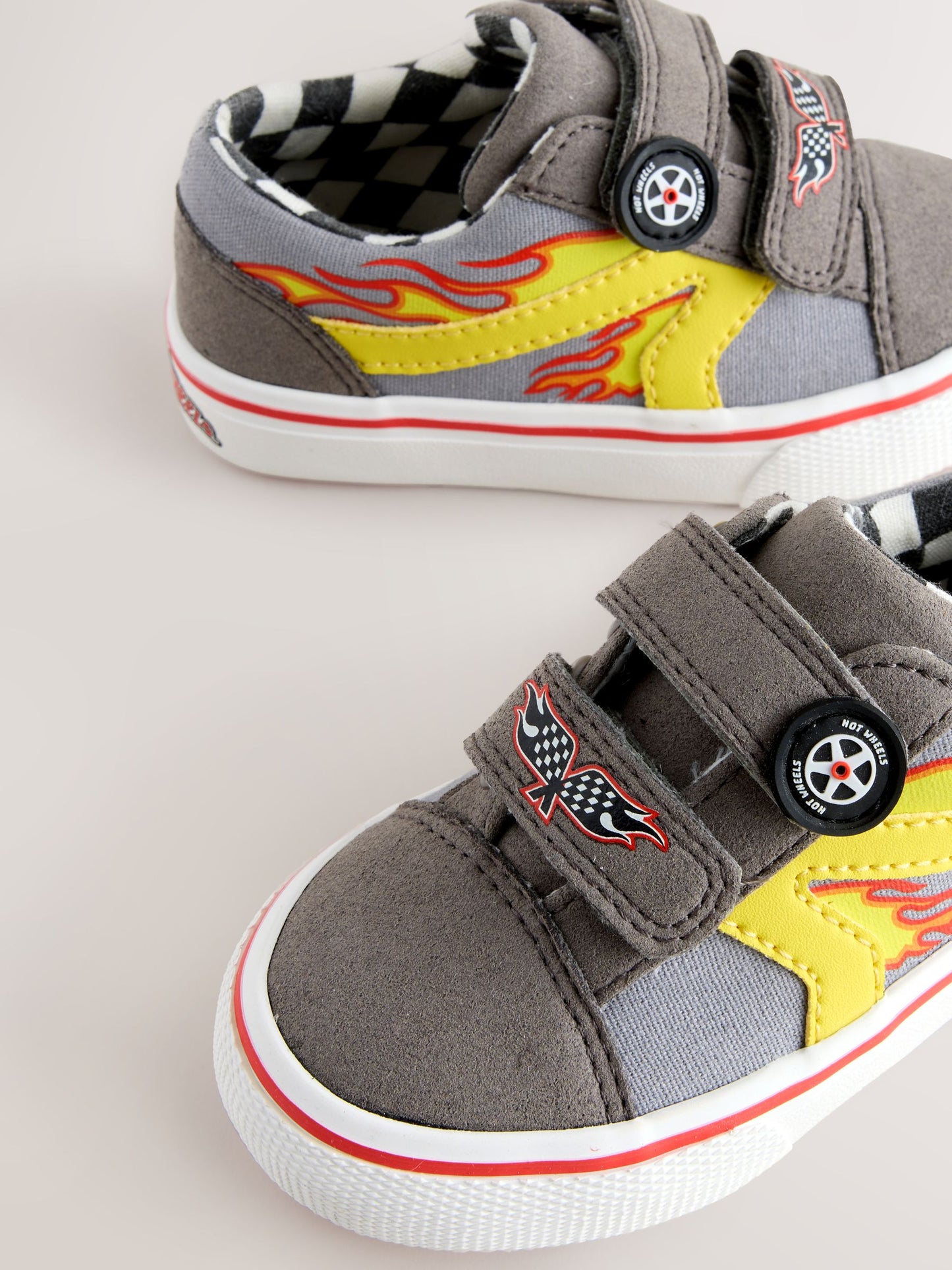 Grey Hot Wheels Touch Fastening Trainers image 7