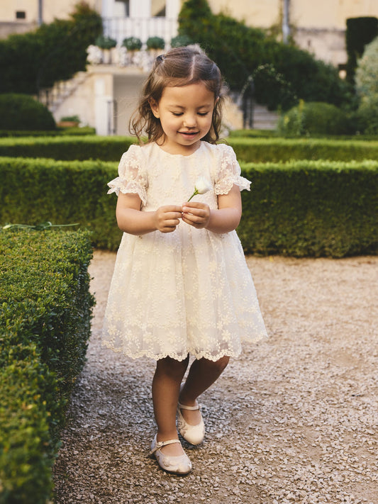 Dsiney Kidz - Ivory Embroidered Prom Dress (3mths-8yrs) image 2