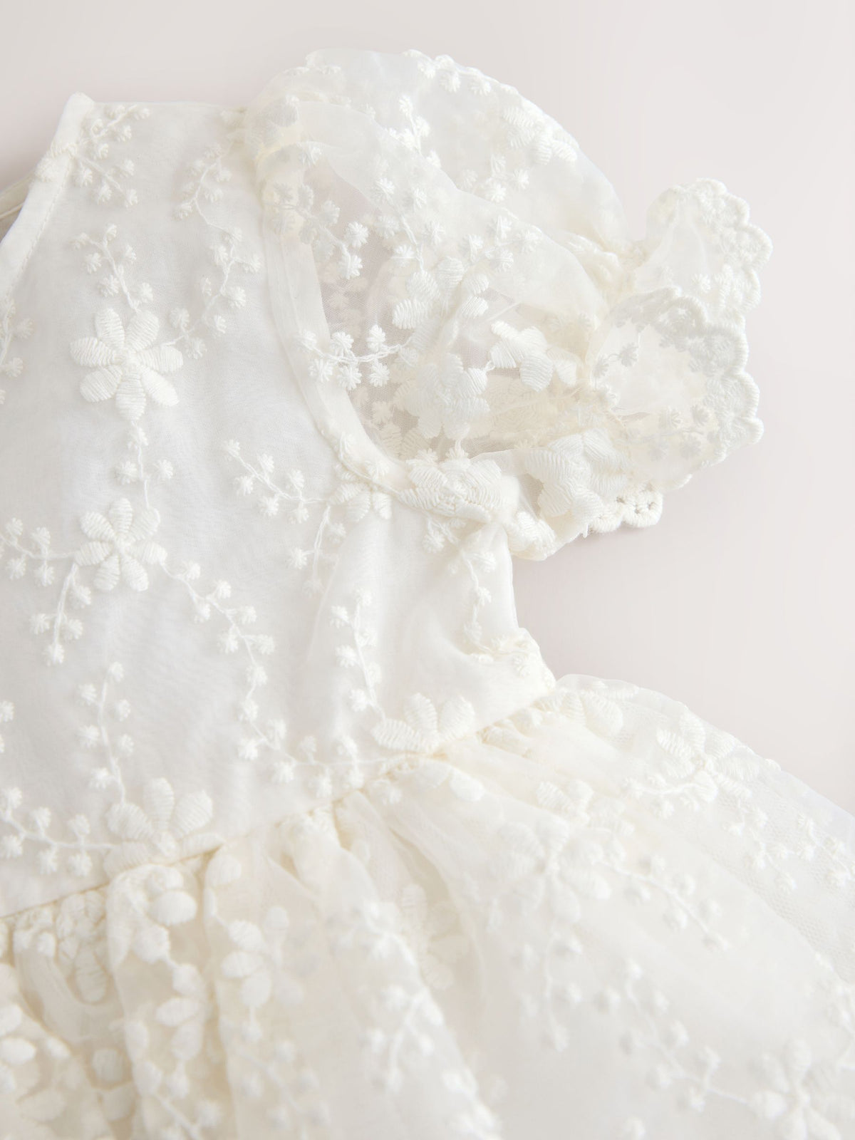 Dsiney Kidz - Ivory Embroidered Prom Dress (3mths-8yrs) image 8