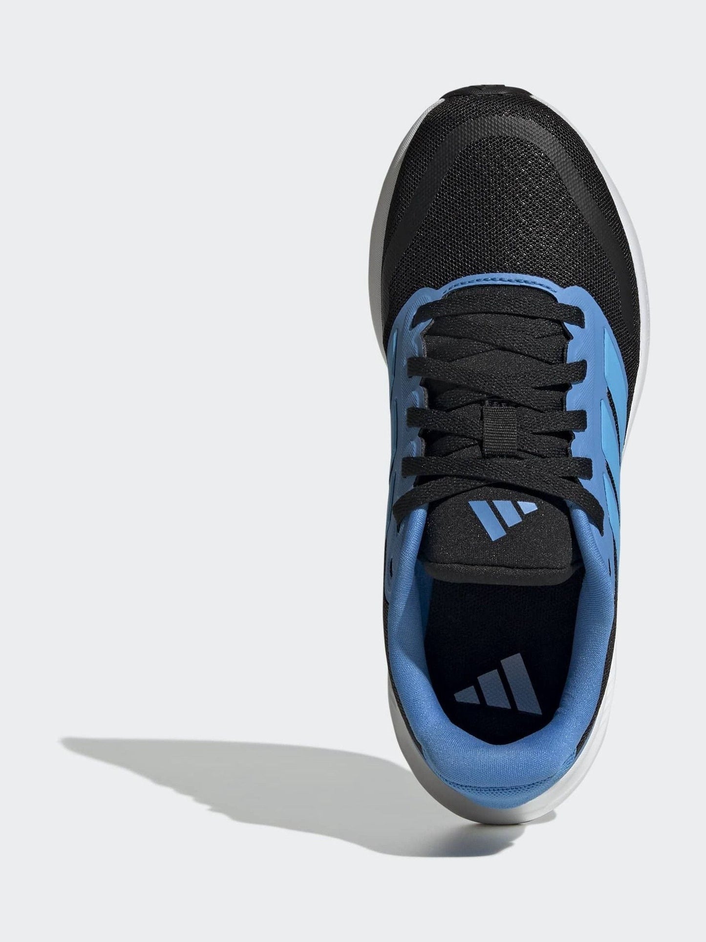 adidas Black/Blue Runfalcon 5 Lace Running Junior Trainers image 6