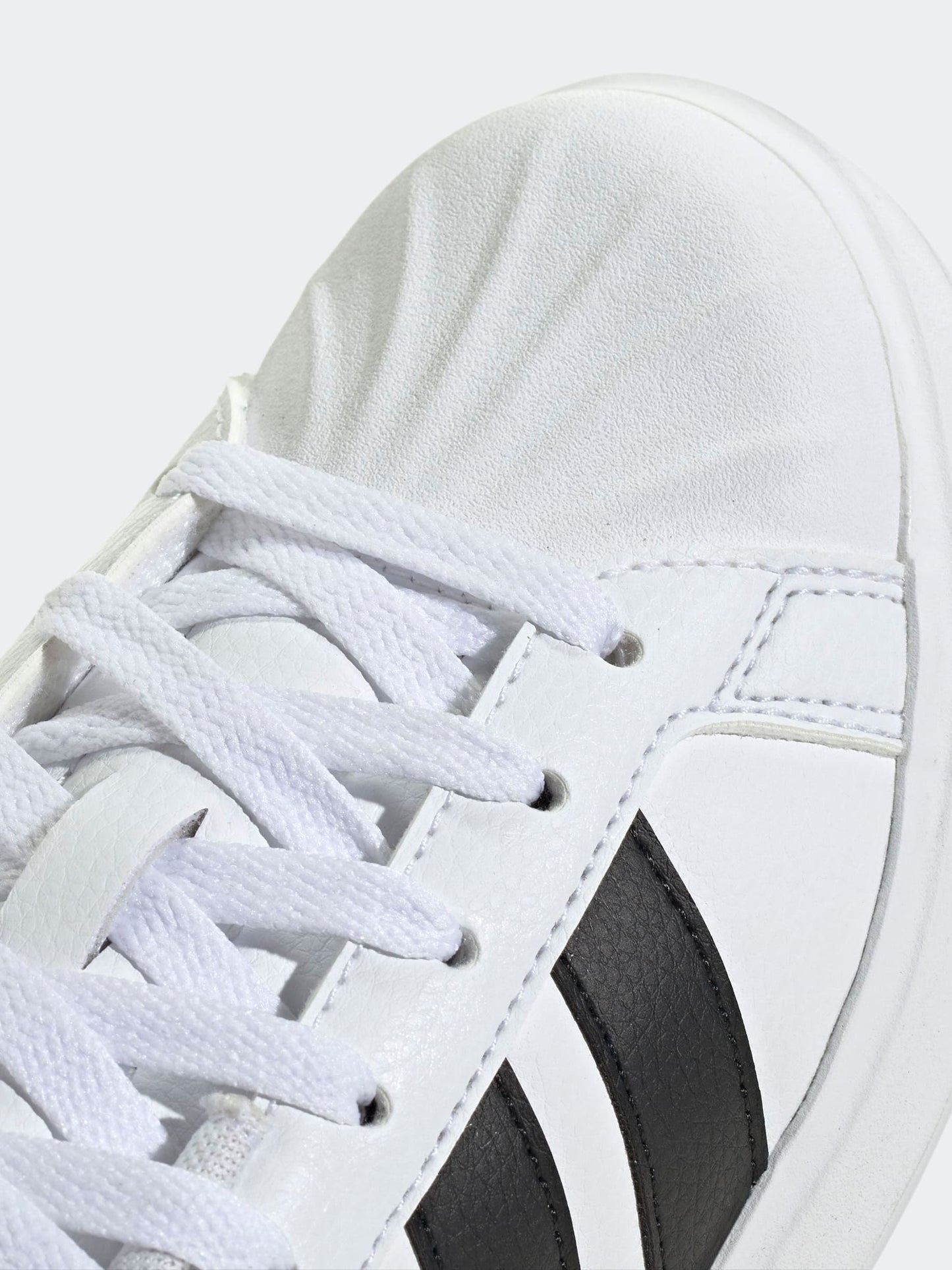 adidas White Street Talk Lace Junior Trainers image 8