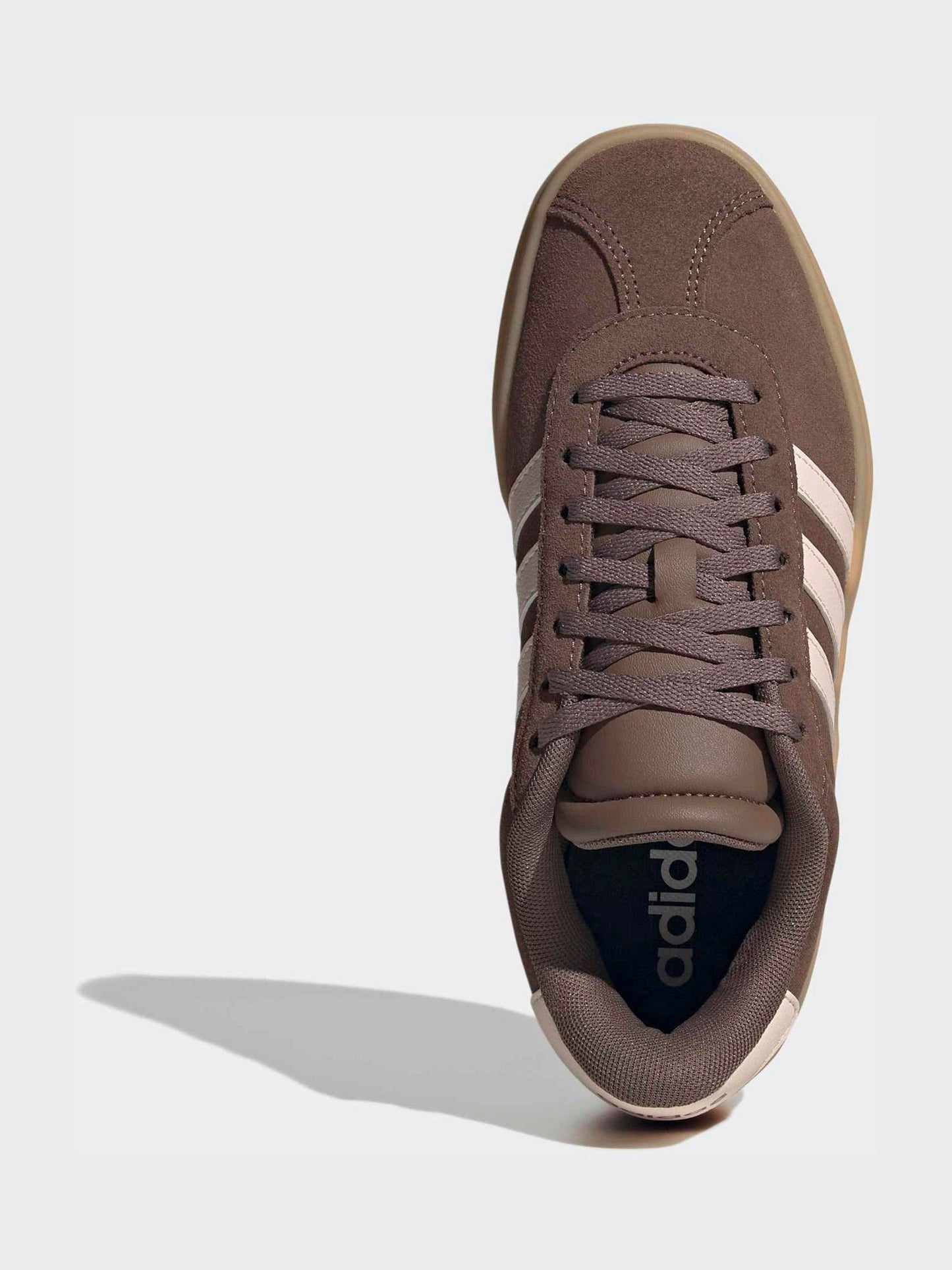 adidas Brown VL Court Bold Lace Junior Trainers image 6