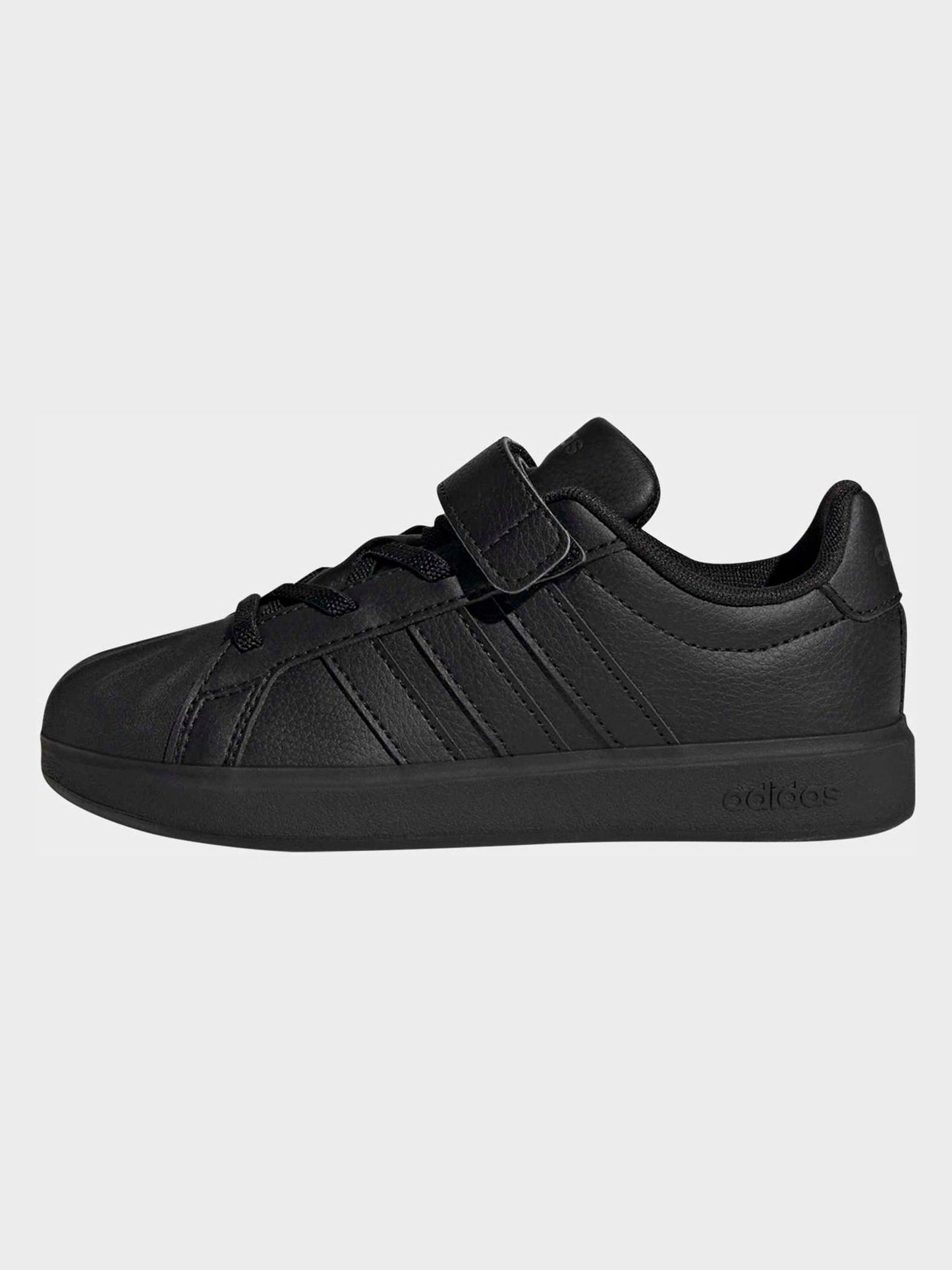 adidas Black Street Talk Elastic Lace Kids Trainers image 10