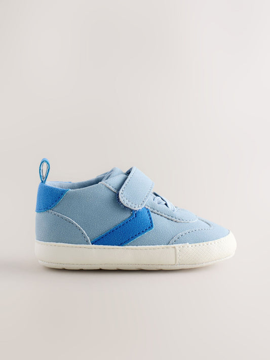 Blue Touch Fastening Baby Trainers (0-2mths) image 2