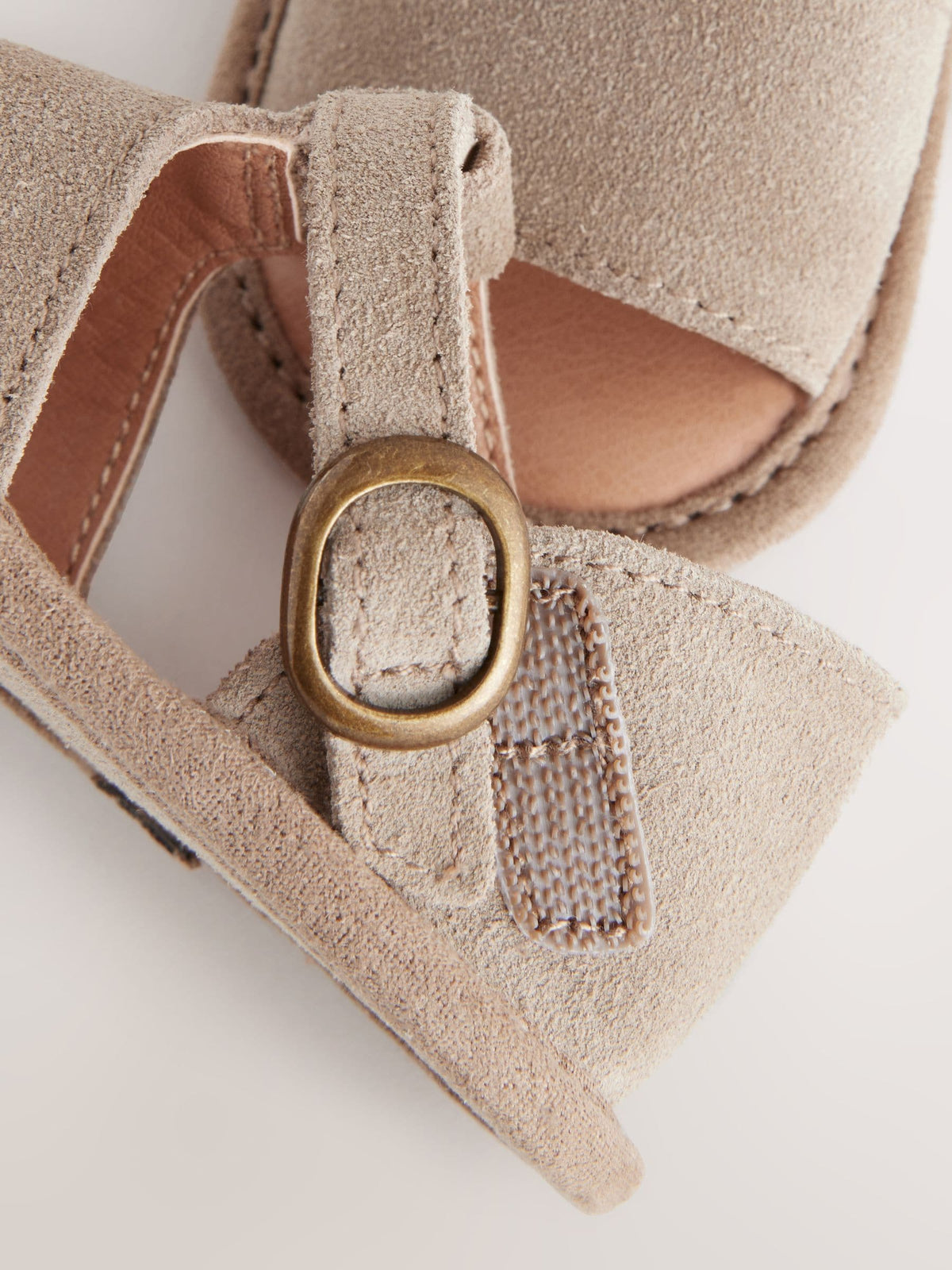 Neutral Leather Baby Sandals (0-2mths) image 5