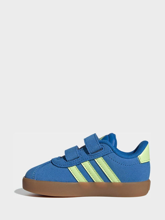 adidas Blue VL Court 3.0 Hook and Loop Infant Trainers image 2