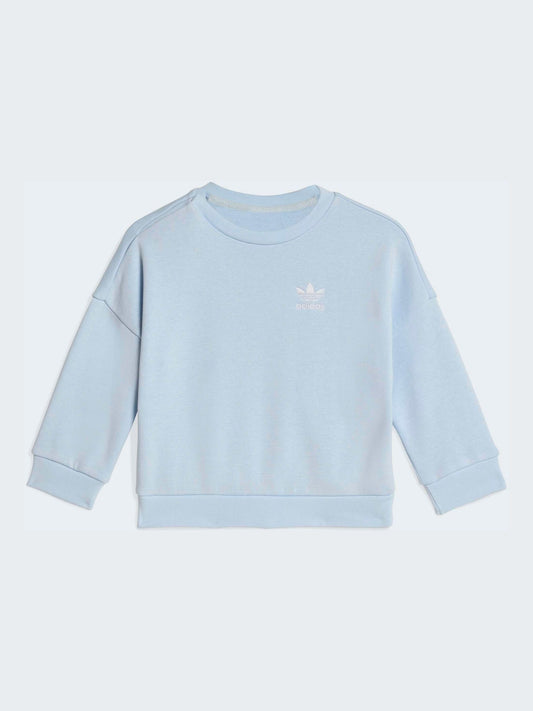 adidas Originals Blue Oversized Sweatshirt and Jogger Infant Set image 2