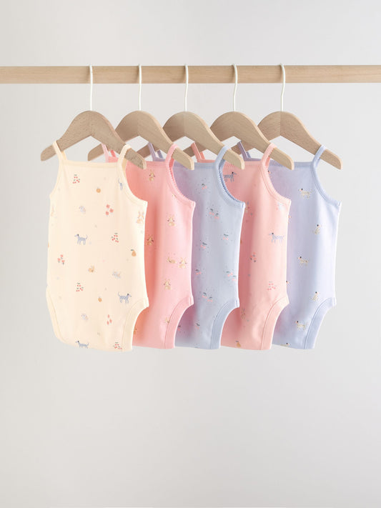 Dsiney Kidz - Multi Vest Baby Bodysuits 5 Pack image 2