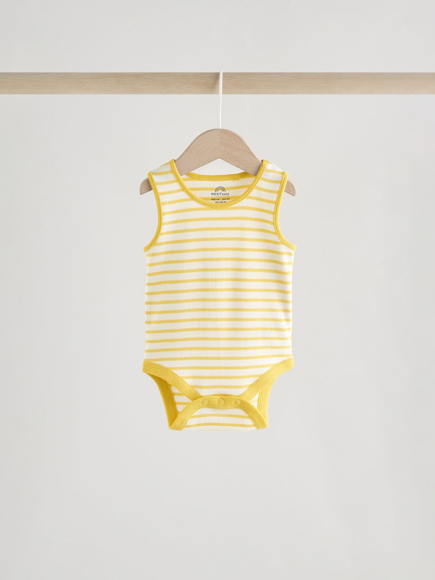 Bright Stripe Vest Baby Bodysuits 5 Pack image 9