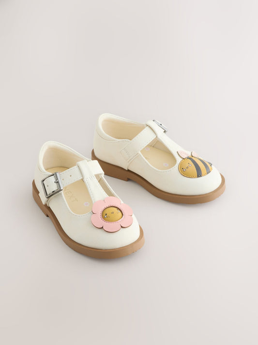 Cream Character T-Bar Shoes image 2