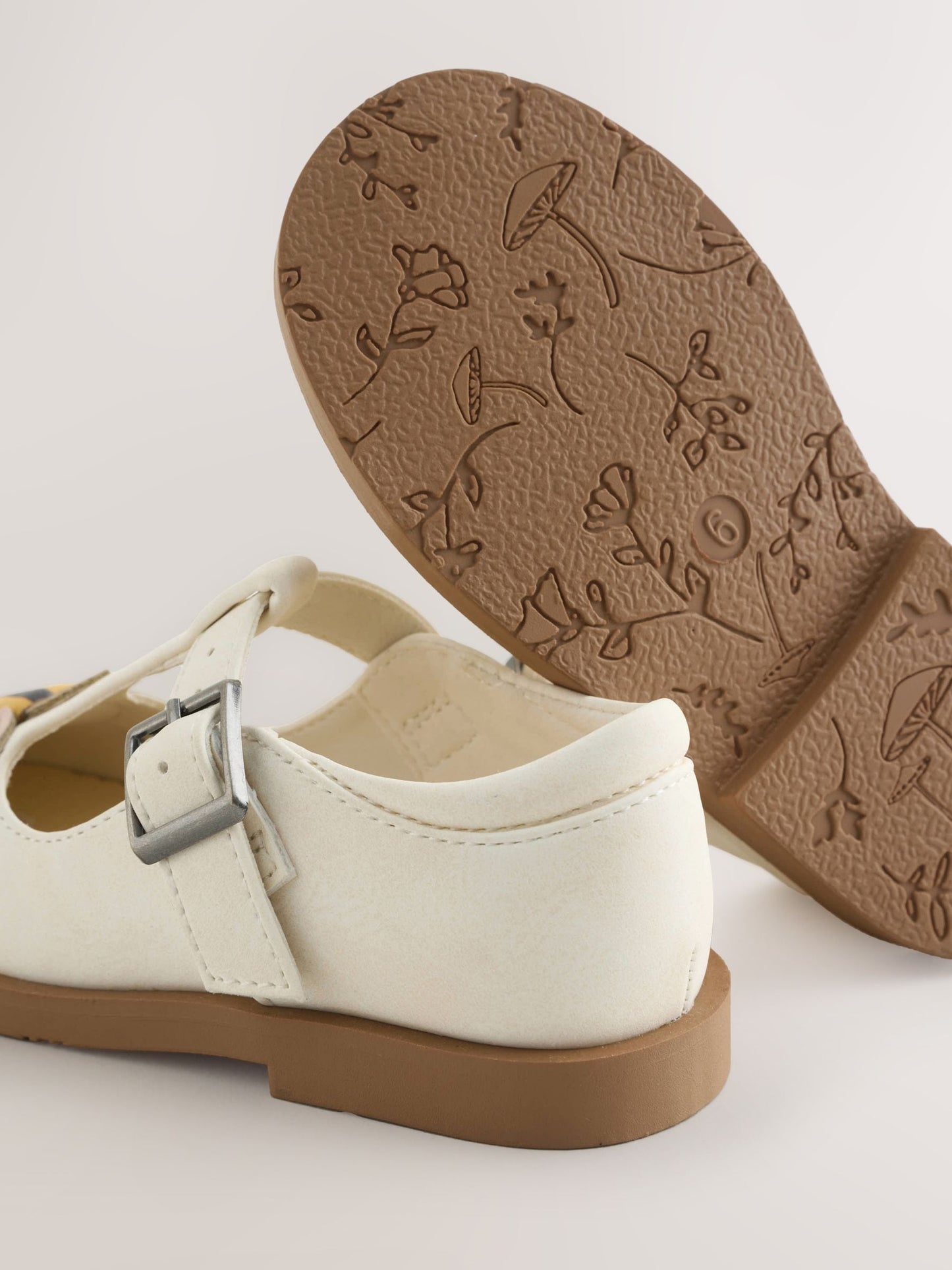 Cream Character T-Bar Shoes image 6