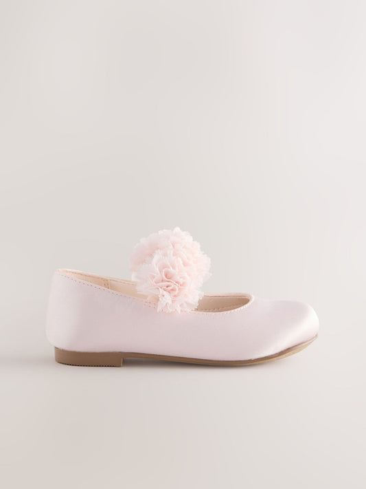 Dsiney Kidz - Pink Standard Fit (F) Satin Flower Girl Occasion Mary Jane Shoes image 2