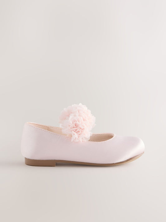 Dsiney Kidz - Pink Wide Fit (G) Satin Flower Girl Occasion Mary Jane Shoes image 2