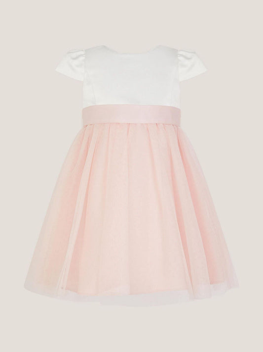 Dsiney Kidz - Monsoon Pink Baby Satin Bridesmaid Dress image 2