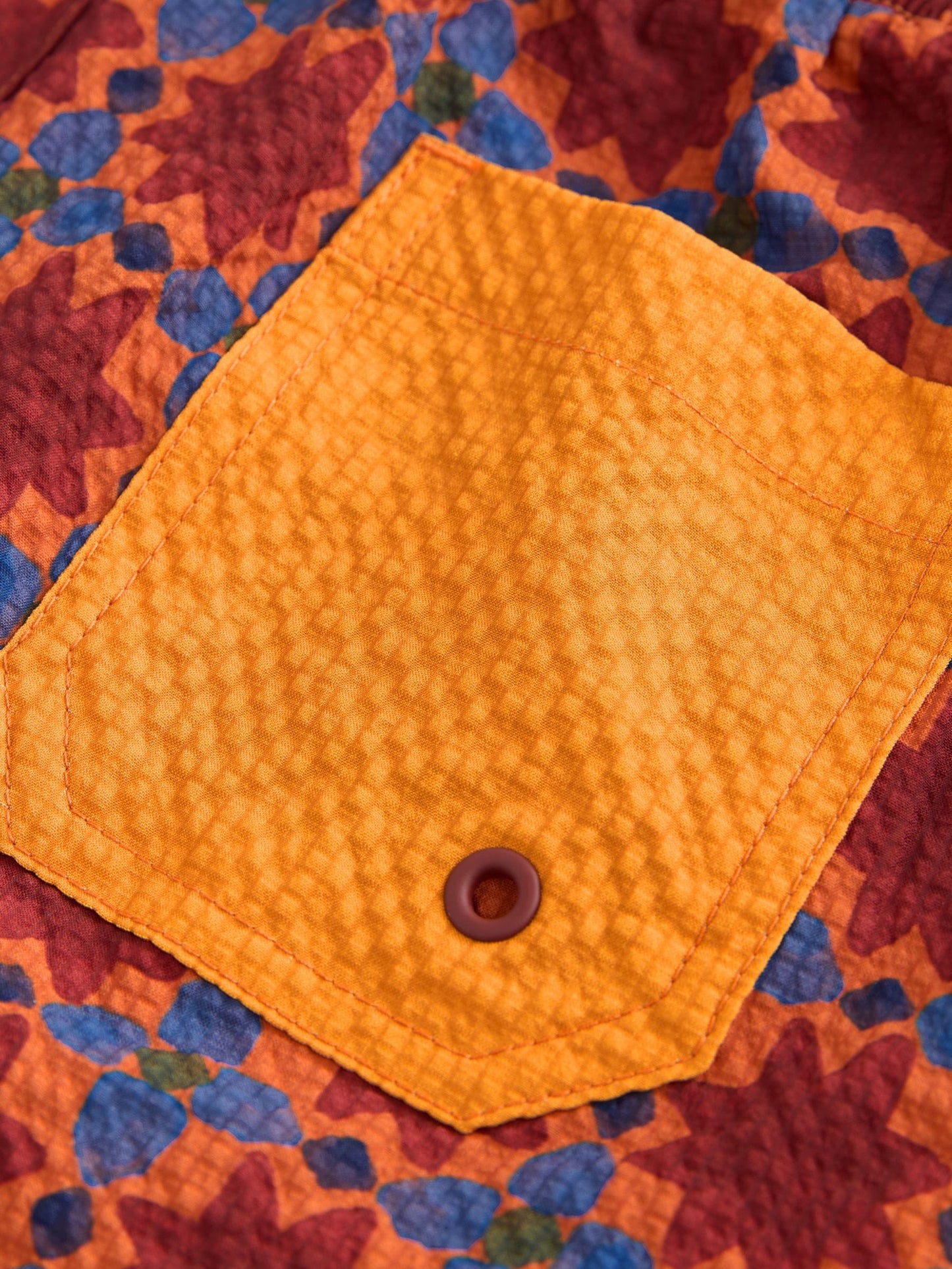 Rust Brown Printed Swim Shorts (3-16yrs) image 10