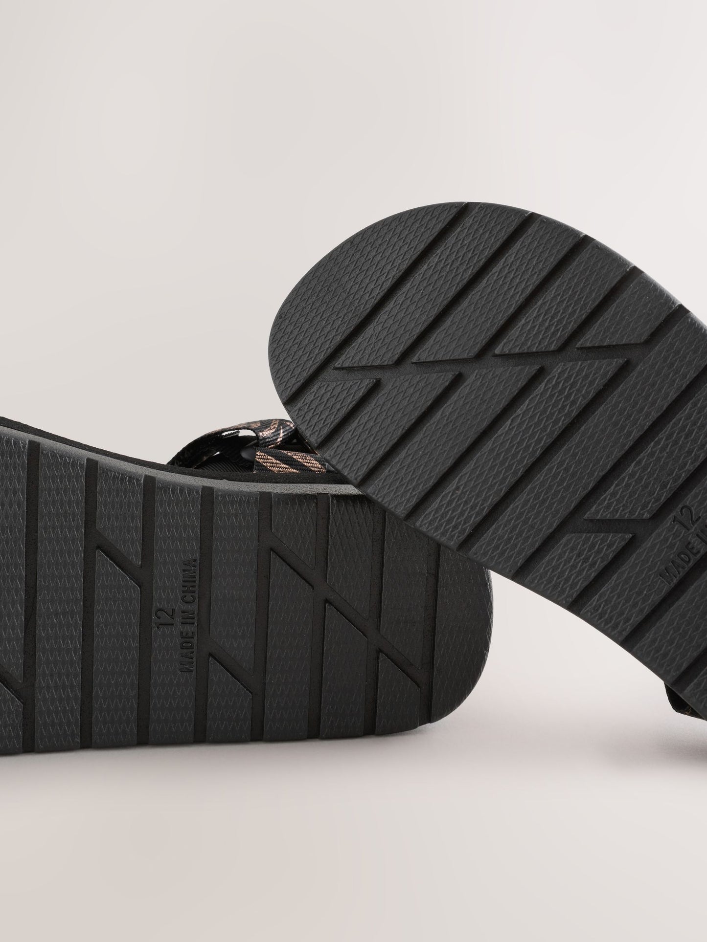 Black Zebra Print Trekker Sandals image 6
