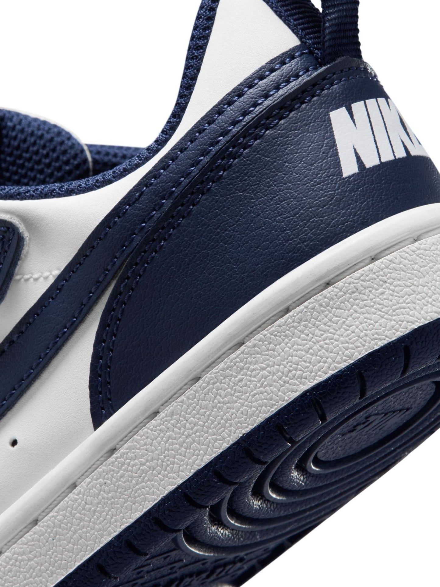 Nike Navy Blue/White Junior Court Borough Low Recraft Trainers image 10