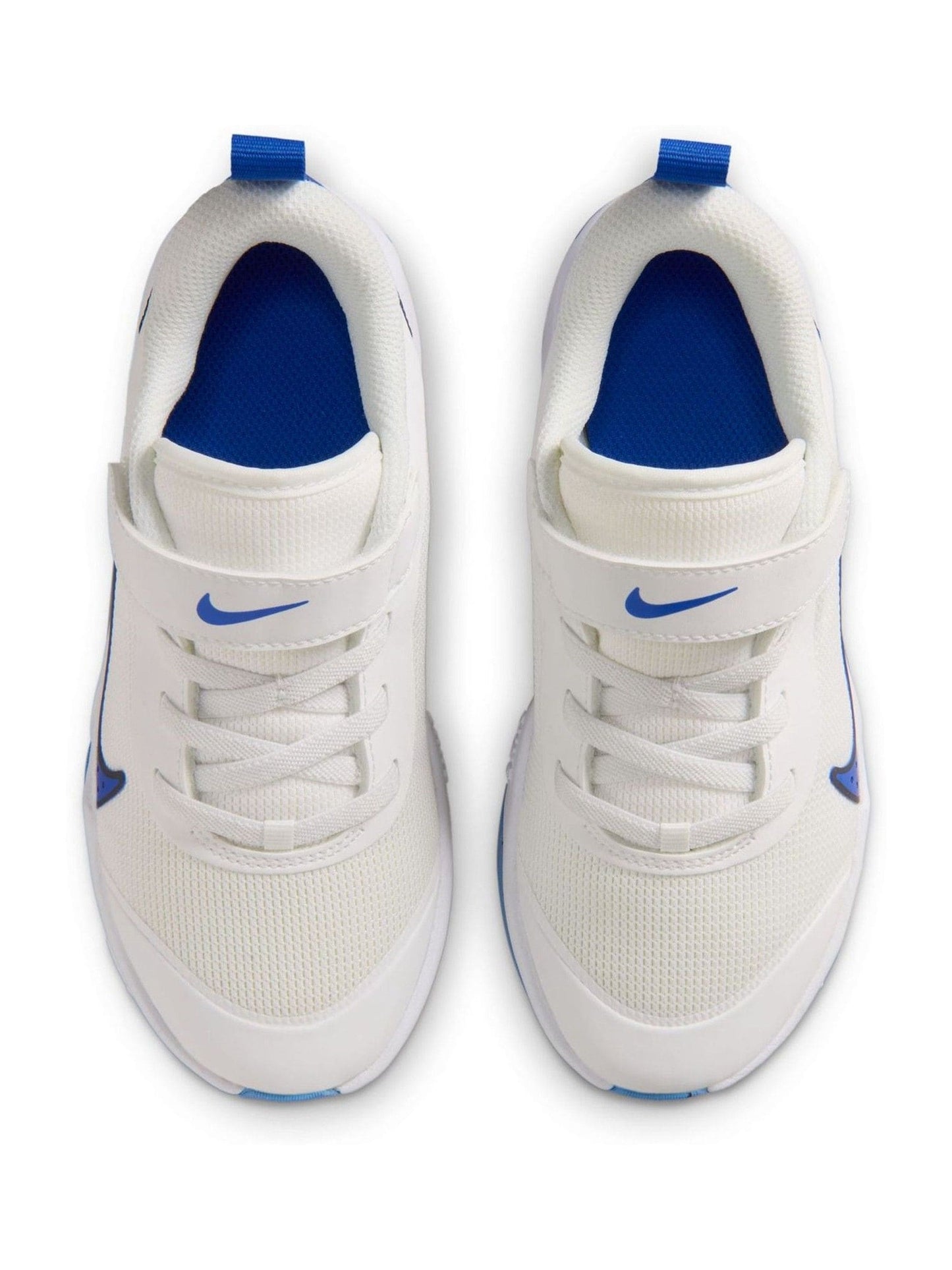 Nike White/Blue Junior Omni Court Trainers image 6