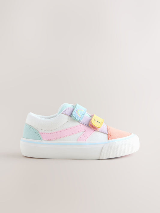Multi Pastel Wide Fit (G) Touch Fastening Trainers image 2