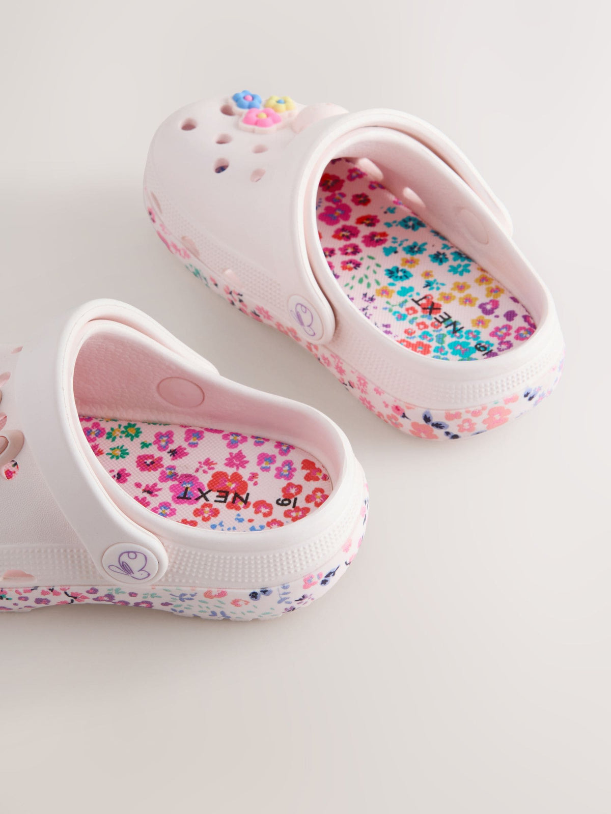White/Pink Bunny Character Clogs image 5