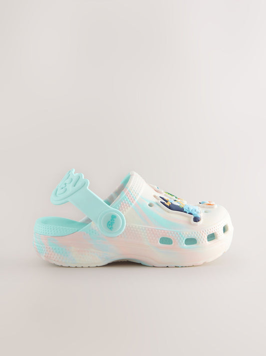 Cream/Blue Bluey Character Clogs image 2