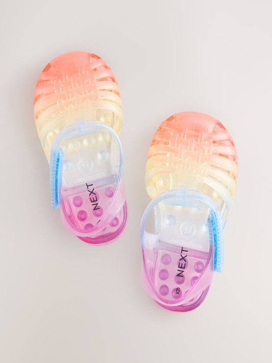 Multi Rainbow Jelly Sandals image 2