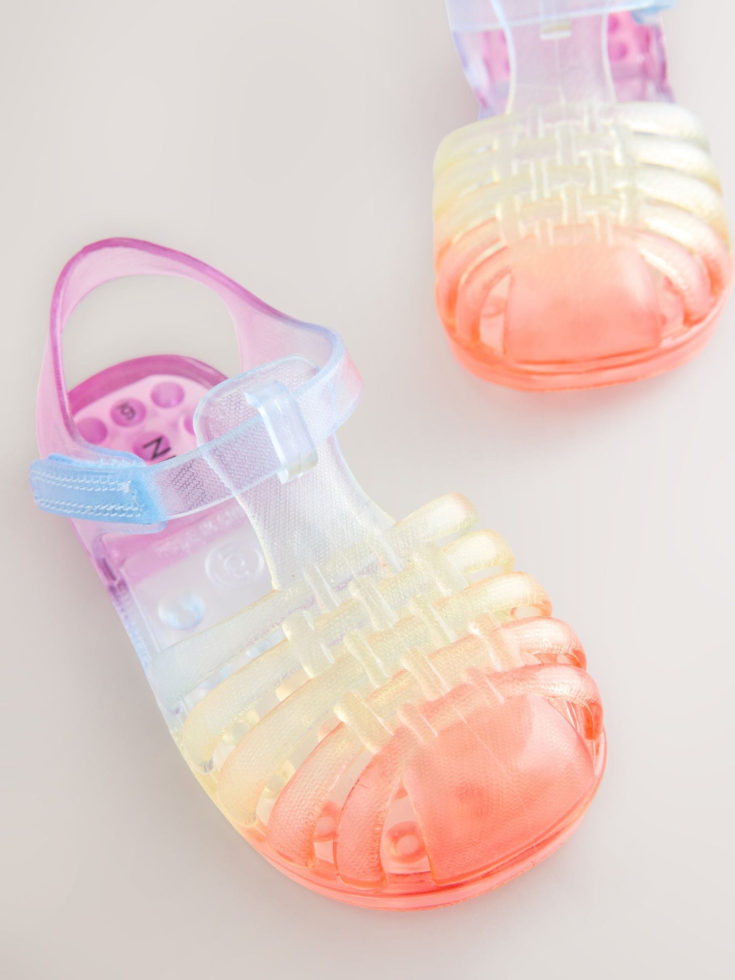 Multi Rainbow Jelly Sandals image 5