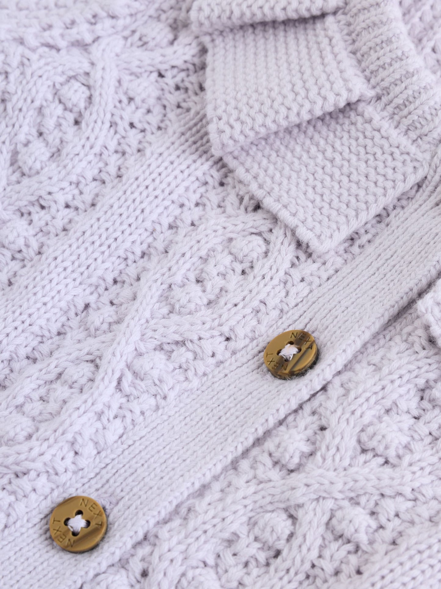 Dsiney Kidz - Lilac Purple Frill Collar Knitted Baby Cardigan (0mths-2yrs) image 5