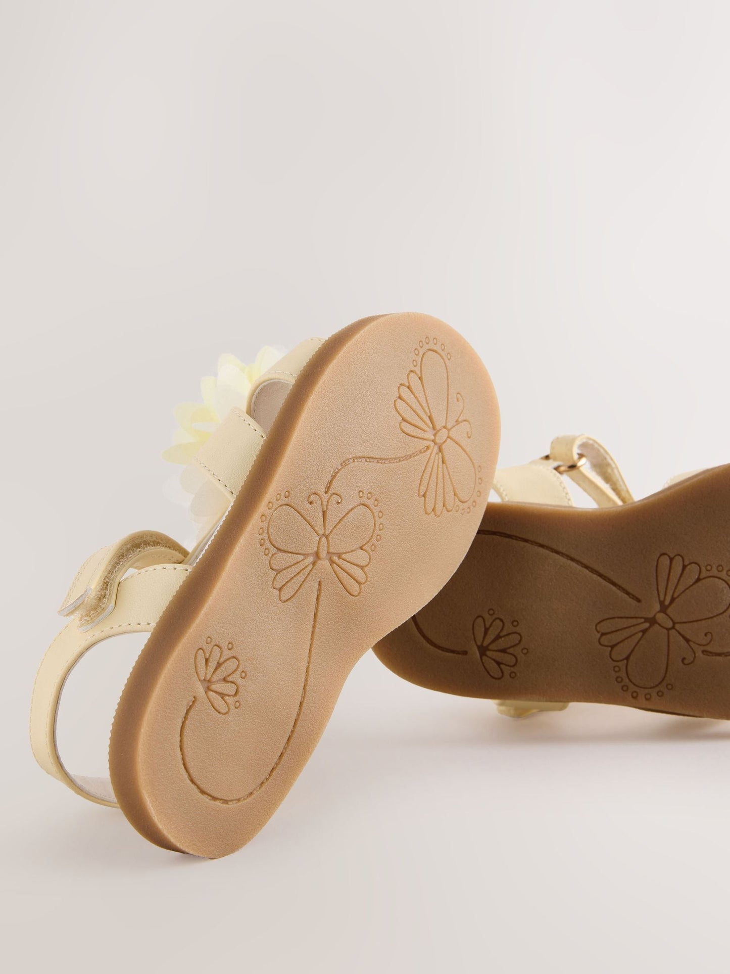 Lemon Yellow Flower Corsage Sandals image 5