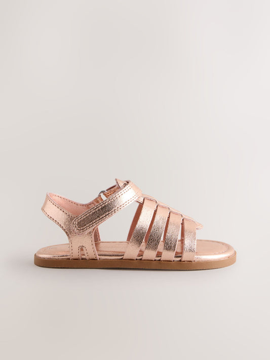 Dsiney Kidz - Rose Gold Ankle Strap Sandals with Touch Fastening image 2