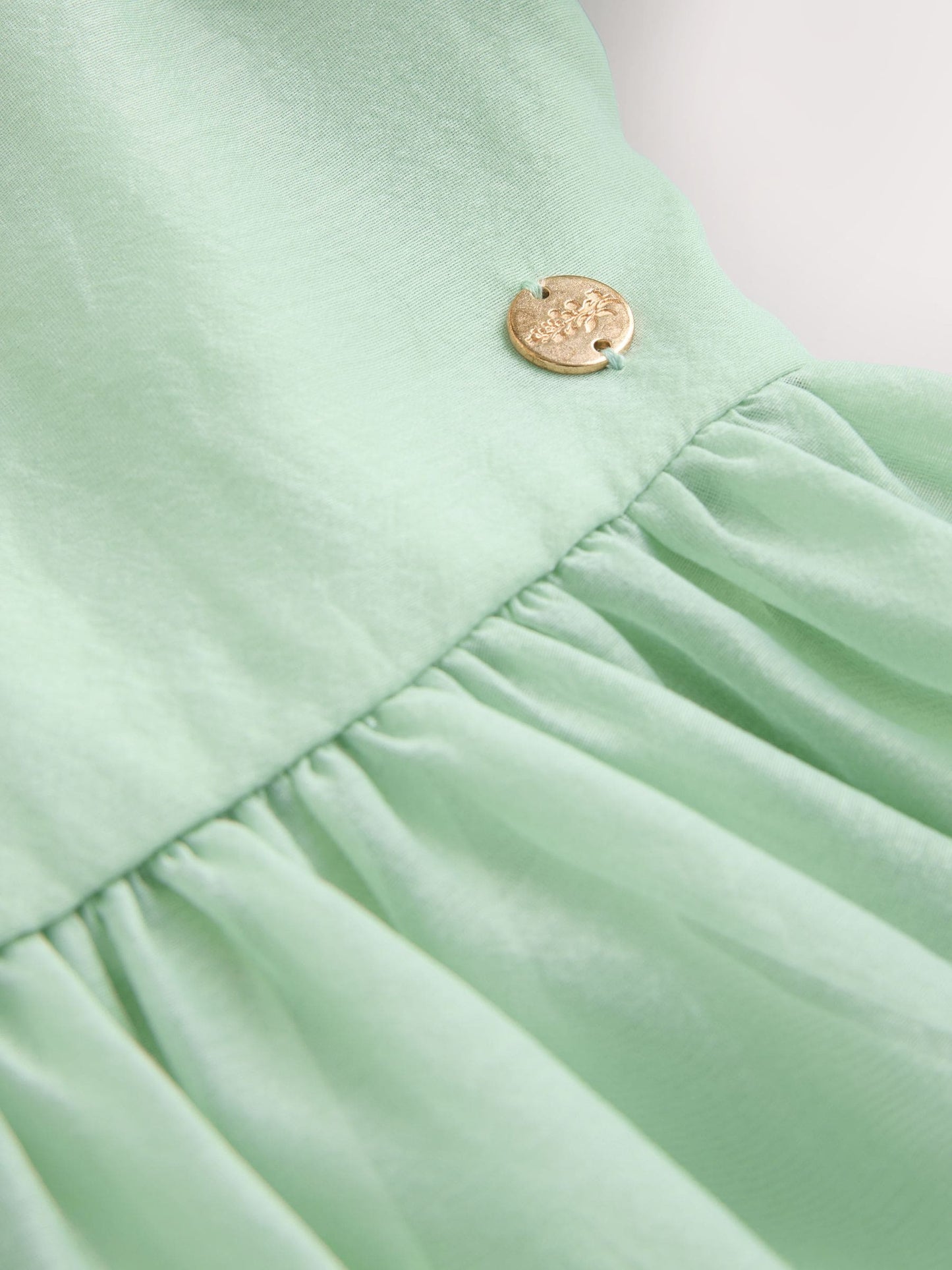 Dsiney Kidz - Laura Ashley Green Bow Back Flower Bridemaid Dress image 11