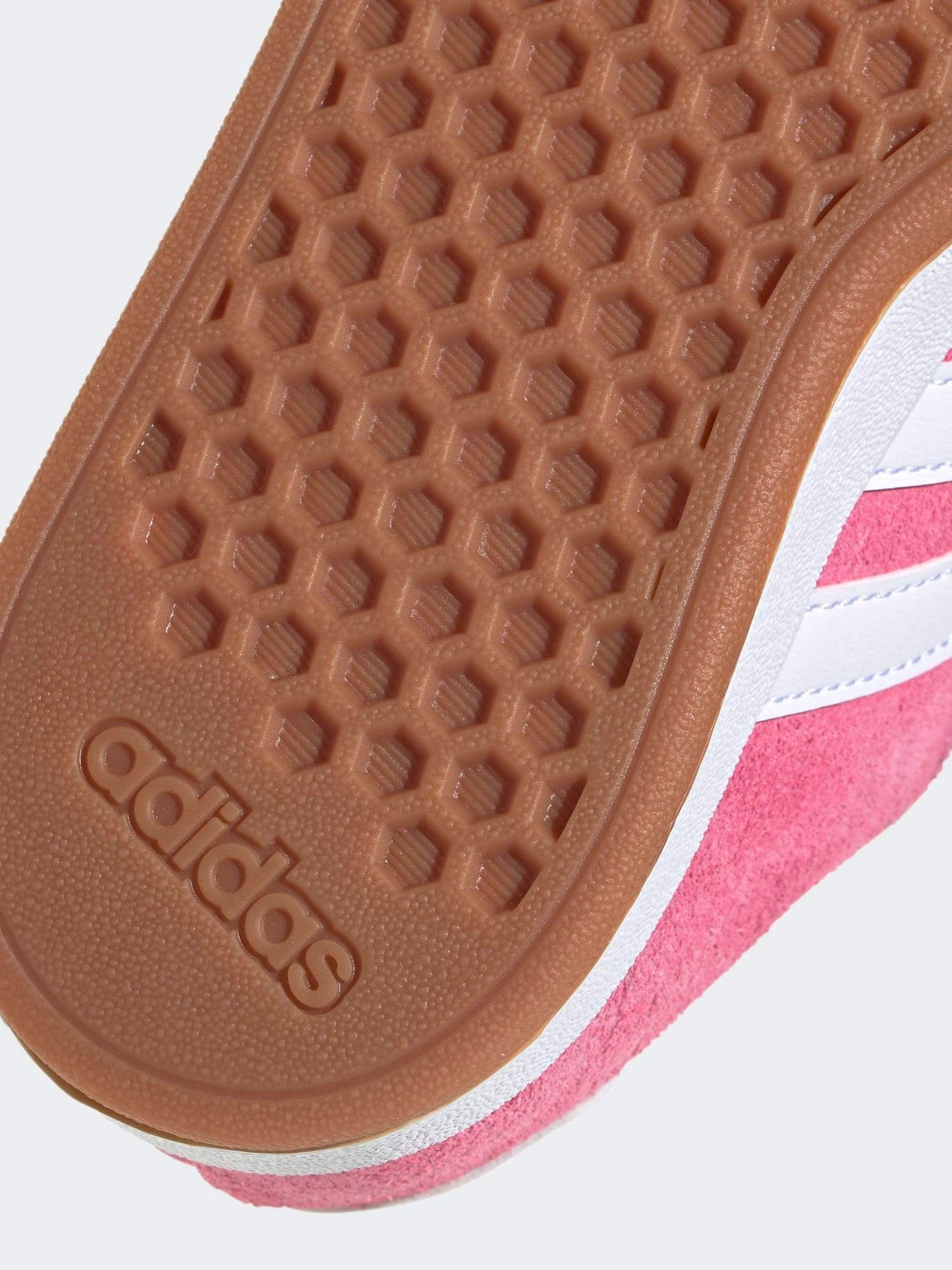 adidas Pink Grand Court 00s Suede Elastic Lace Kids Trainers image 10