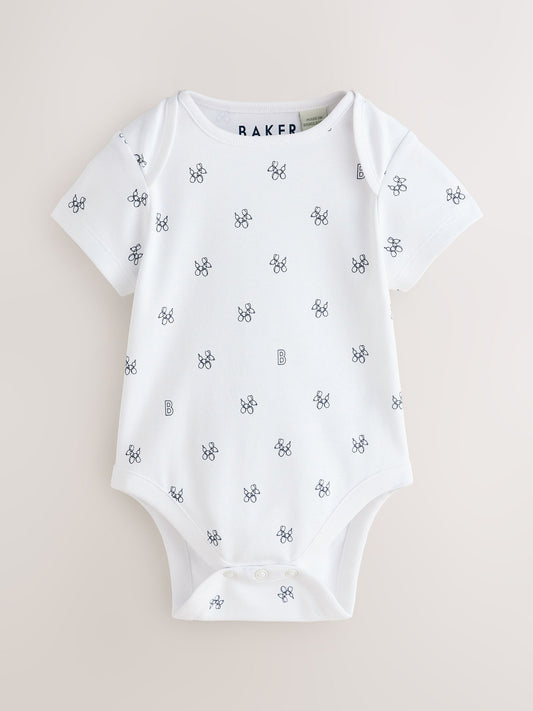 Dsiney Kidz - Baker by Ted Baker Blue 3 Pack Short Sleeve Bodysuits image 2