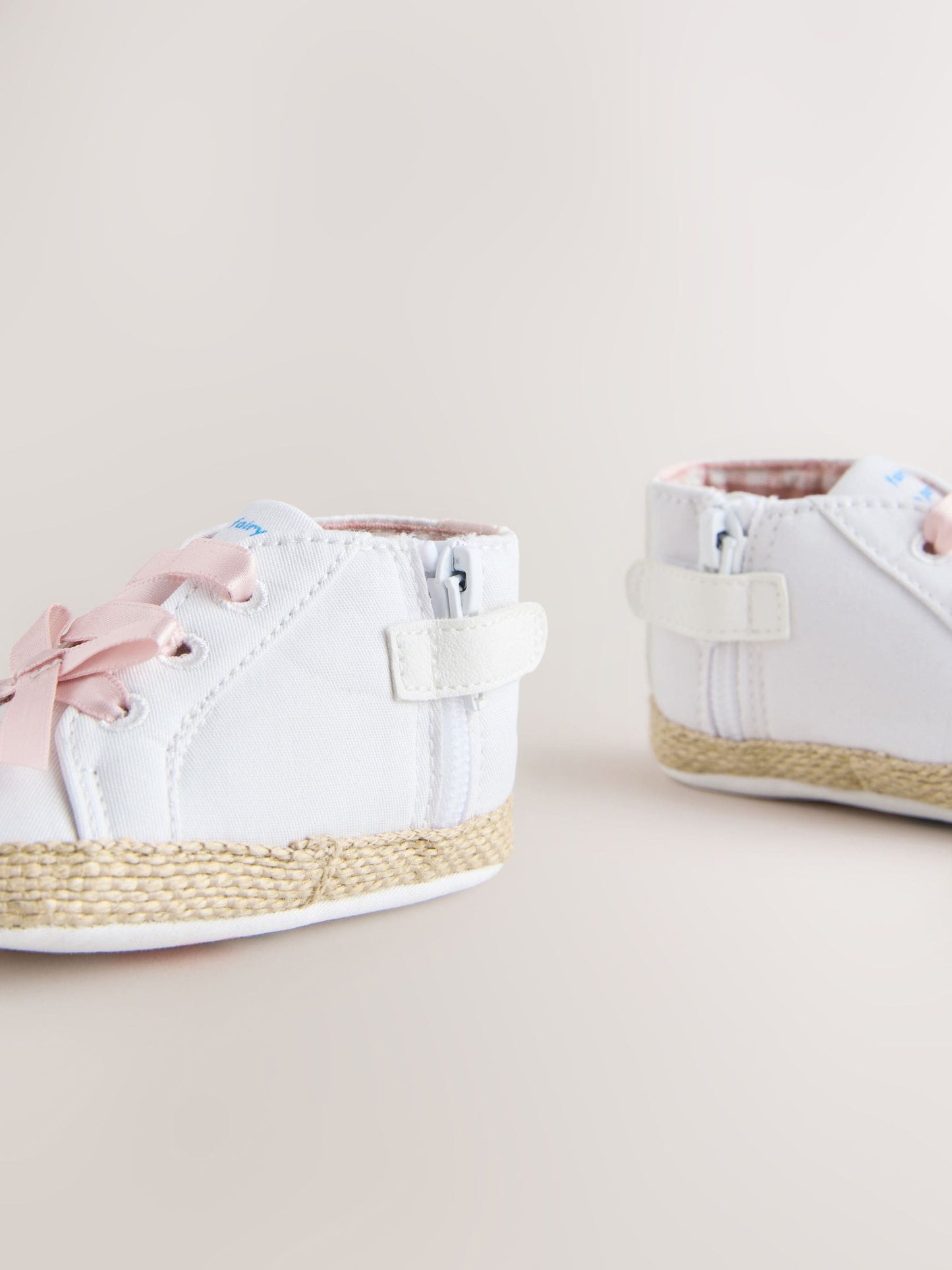 White/Pink Character Baby High Top Trainers (0-24mths) image 5