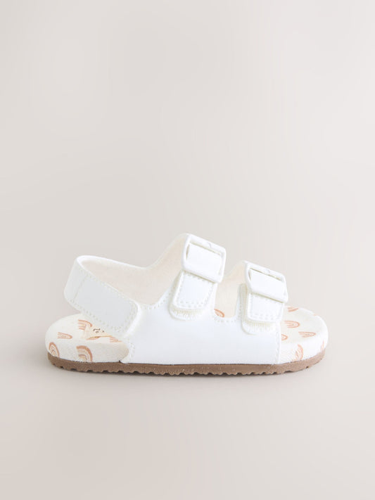 White Touch and Fasten Baby Sandals (0-24mths) image 2