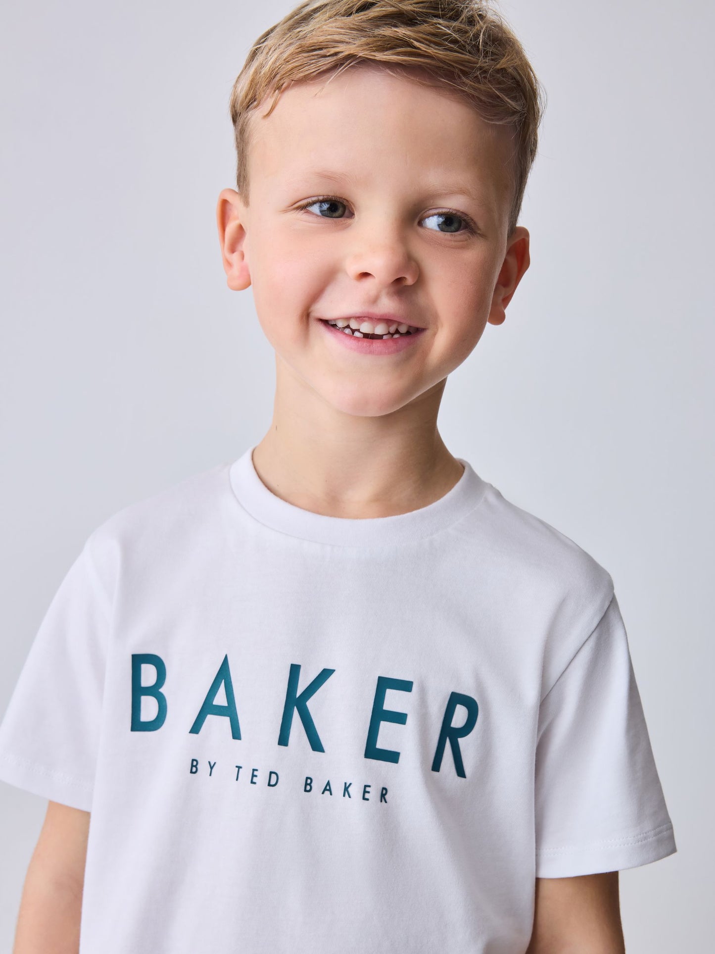 Baker by Ted Baker Blue All Over Print Shirt T-Shirt and Shorts Set image 10