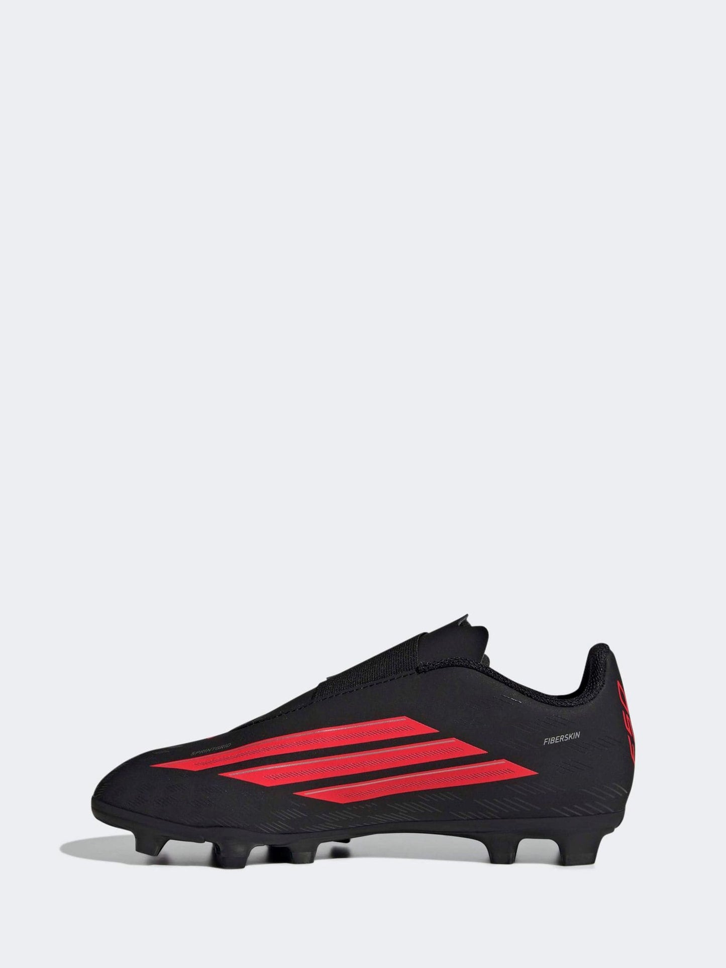 adidas Black F50 Club Touch Fastening Firm/Multi Ground Kids Football Boots image 9