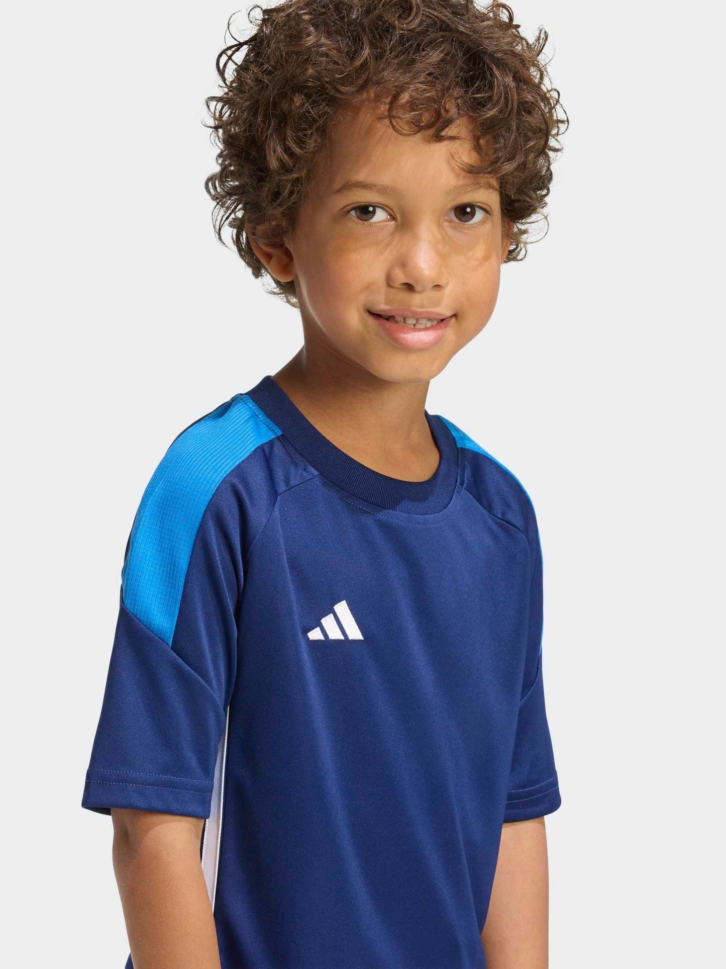 Dsiney Kidz - adidas Blue Tiro Essentials Little Kids Top and Shorts Set image 5