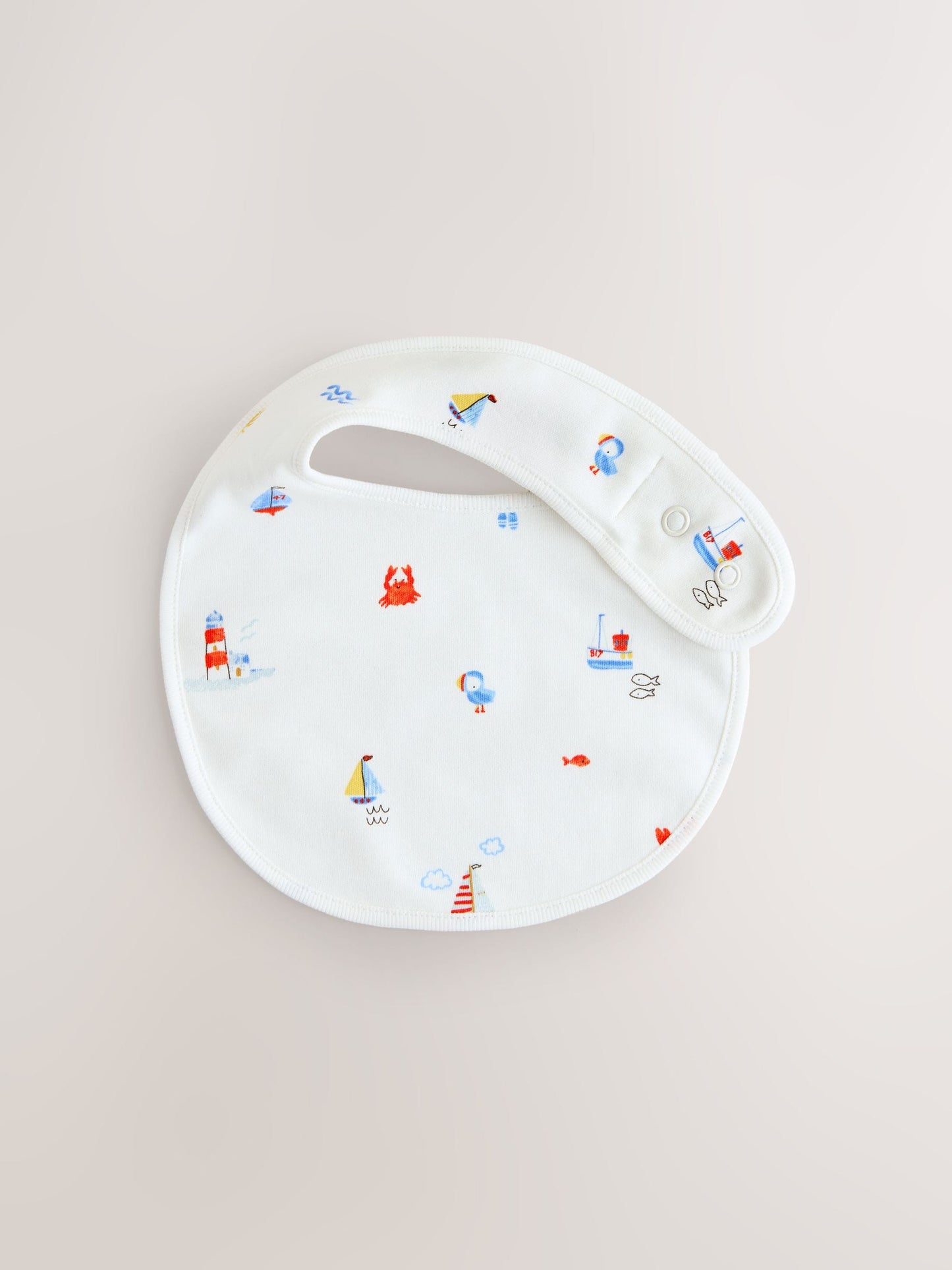 Blue Nautical Baby Hat and Bib Set (0-18mths) image 5