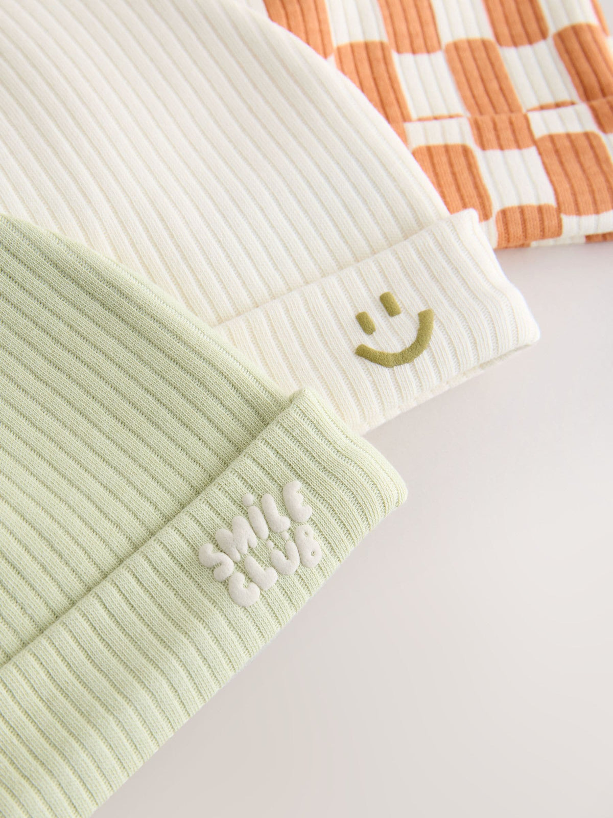 Green/Orange Baby Beanies 3 Pack (0-18mths) image 5