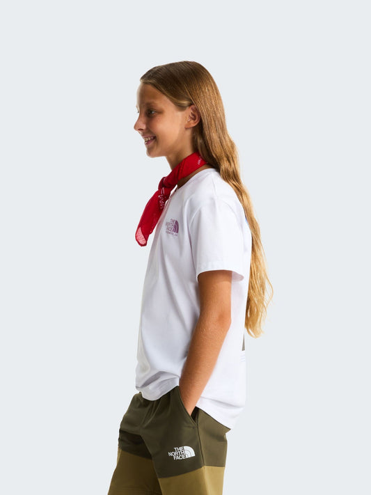 The North Face White Girls Floral Graphic Print T-Shirt image 2