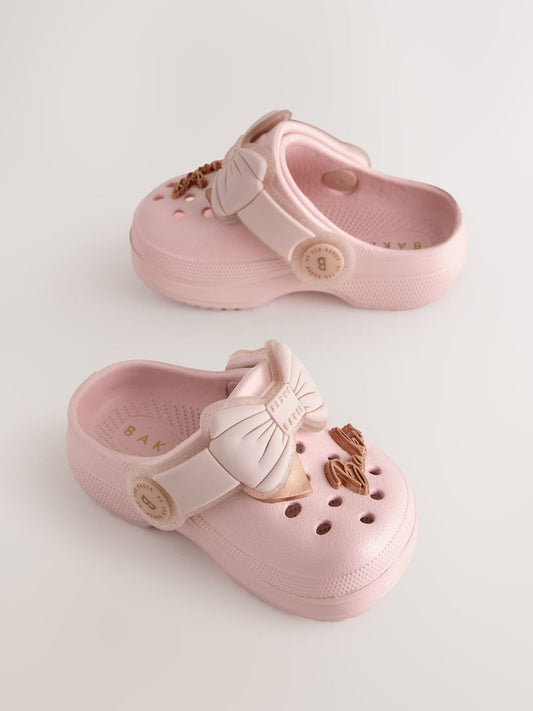 Baker by Ted Baker Baby Girls Clog Sandals With Bow image 2