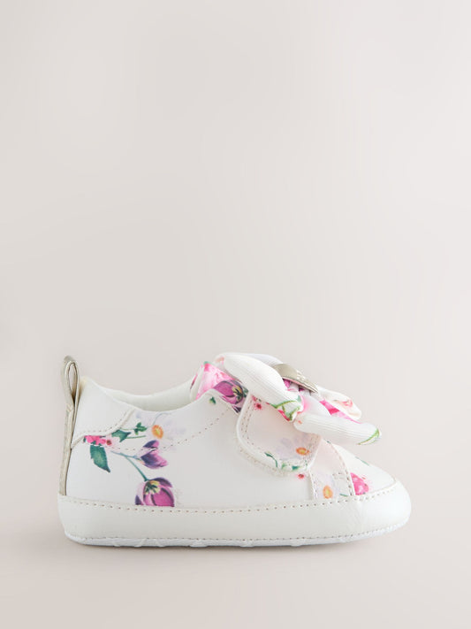 Baker by Ted Baker Baby Girls Organza Bow Padders Trainers image 2