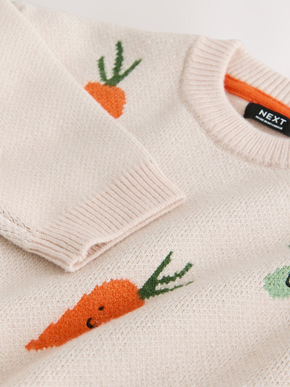 Neutral Vegetable Knitted Crew Neck Jumper (3mths-7yrs) - image 8