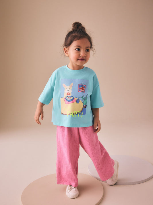 Dsiney Kidz - Blue Dog Short Sleeve T-Shirt (3mths-7yrs) image 2