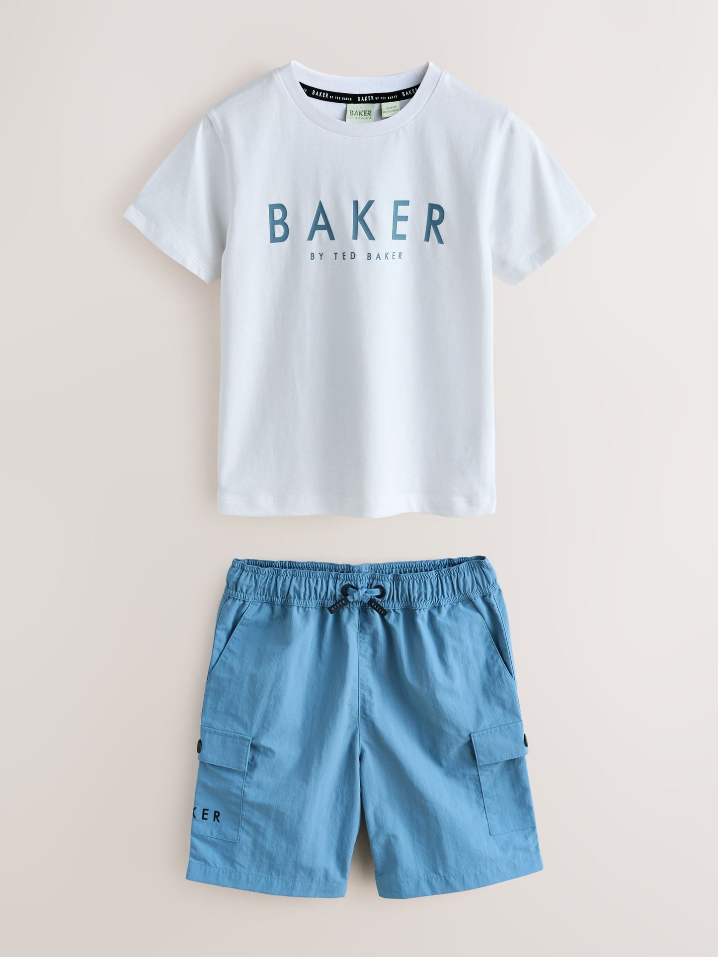 Dsiney Kidz - Baker by Ted Baker Blue Shirt, T-Shirt and Shorts Set image 11