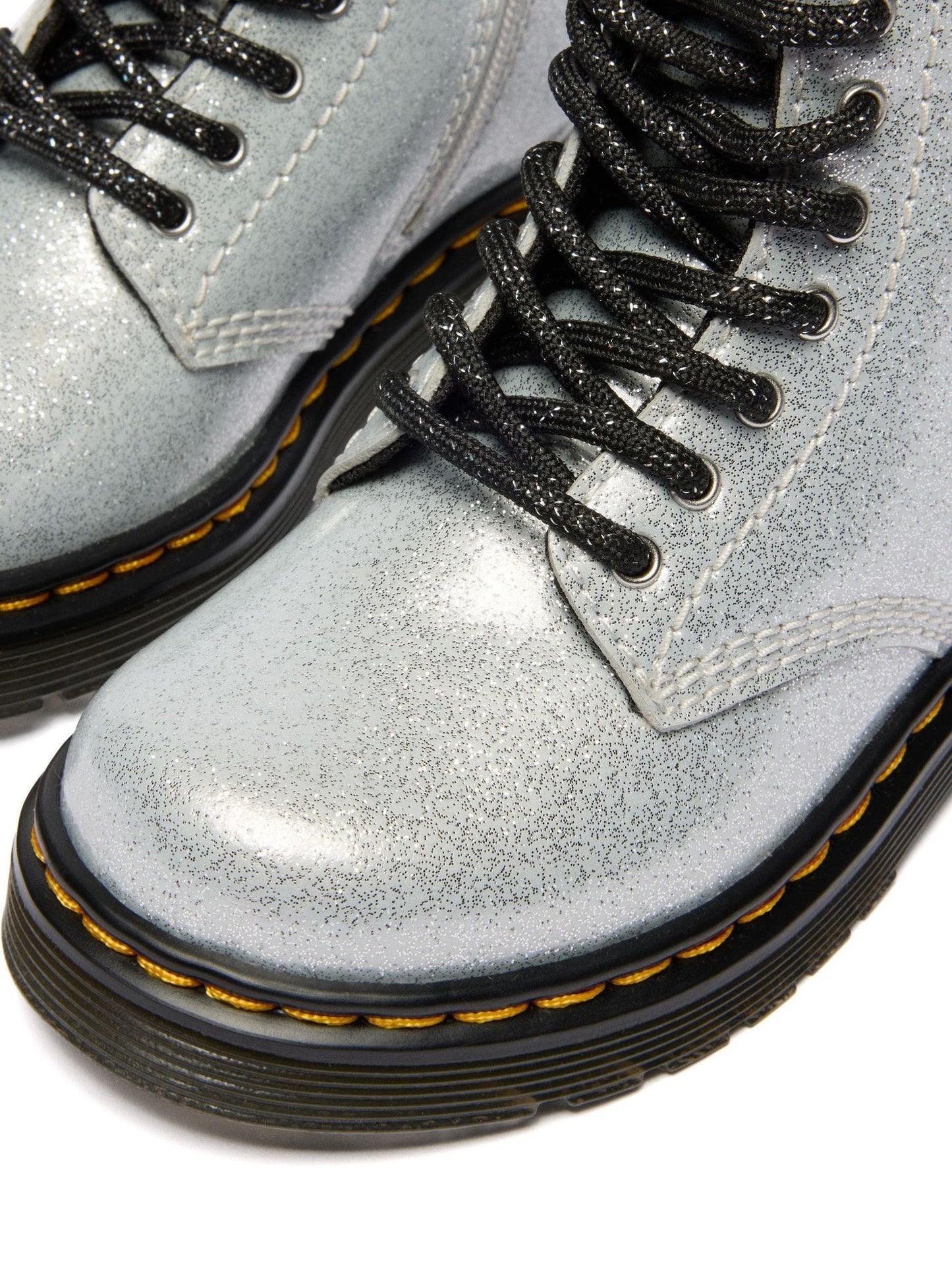 Dr. Martens Silver 1460 Nebula Glitter 8 Eye Boots image 3
