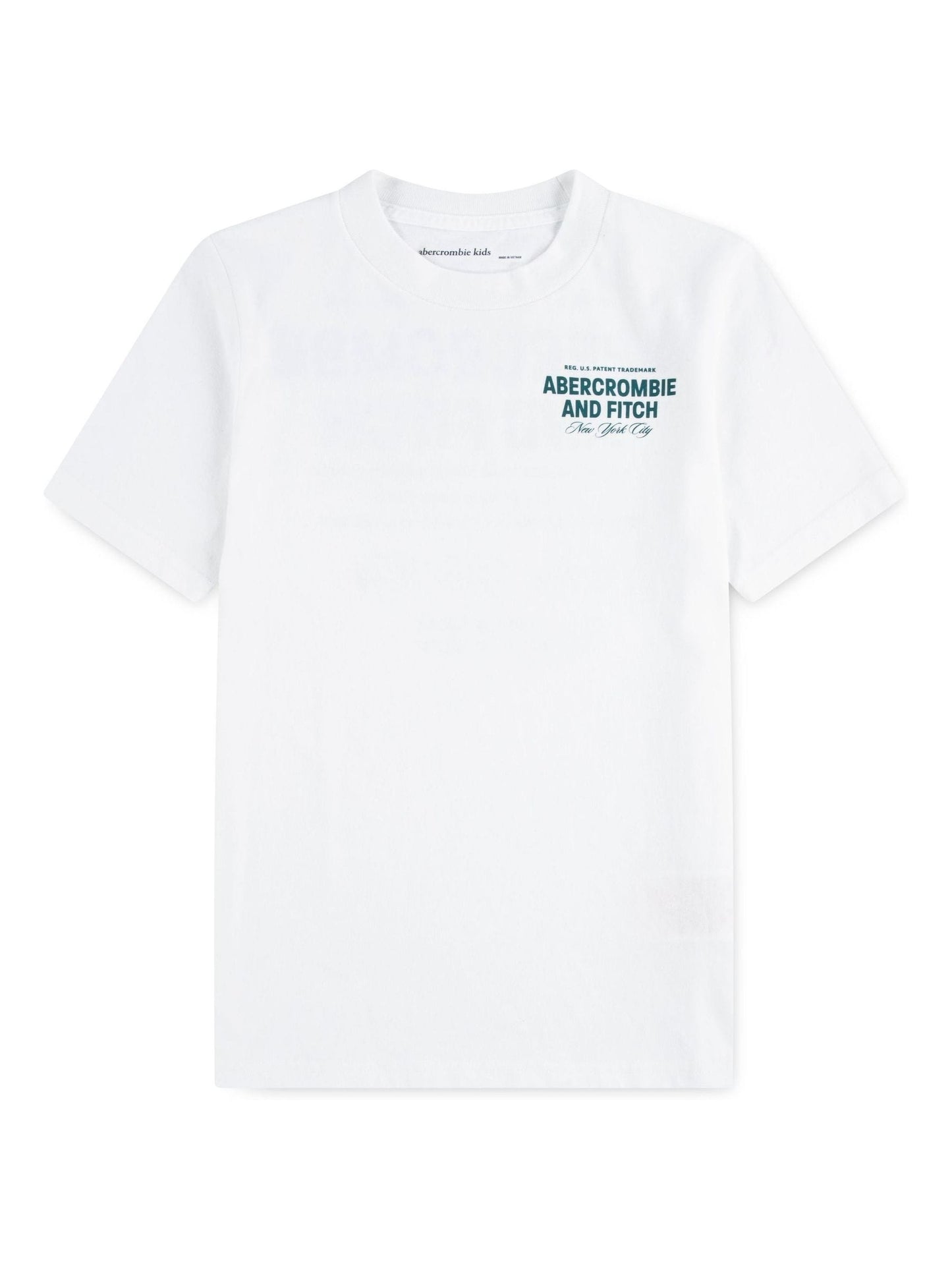 Dsiney Kidz - Abercrombie & Fitch White Graphic City Stack T-Shirt With Back Print image 1