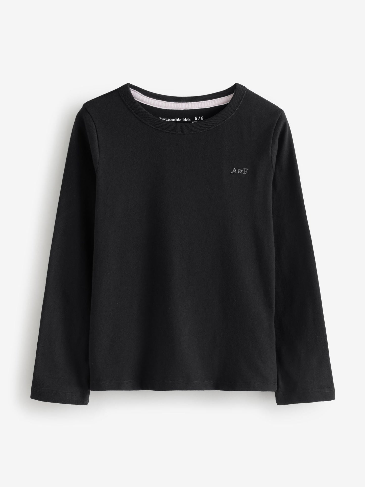 Dsiney Kidz - Abercrombie & Fitch Pink/Grey/Black Long Sleeve T-Shirts 3 Pack image 4